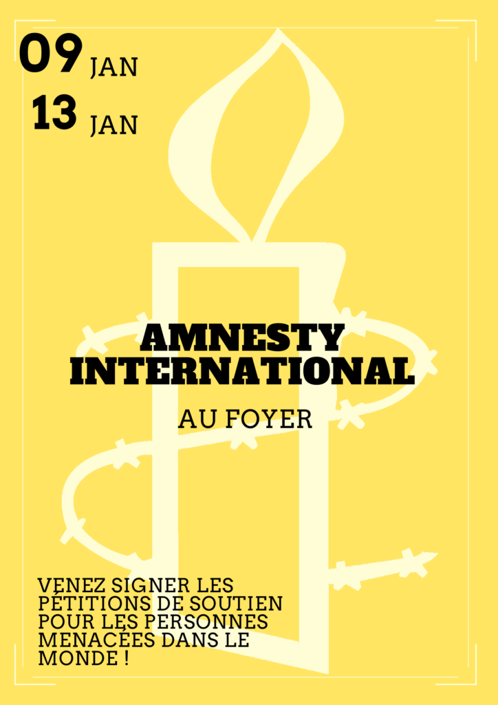 Le CVL soutien Amnesty International