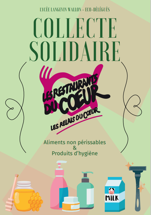 Collecte solidaire 2024 avec les restos du cœur